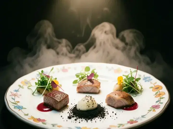 九つの幕の試食スペクタクル